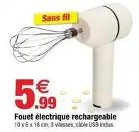 Bazarland Fouet électrique rechargeable offre