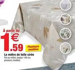 Bazarland Le mètre de toile cirée offre