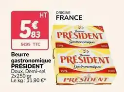 Promocash Président - beurre gastronomique offre