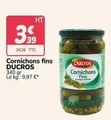Promocash Ducros - cornichons fins offre
