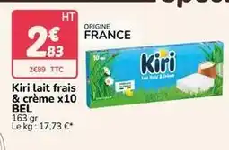 Promocash Kiri - lait frais & creme x10 bel offre