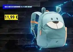 Decathlon Sac à dos de frandonnée 7l-2.5 ans enfant offre