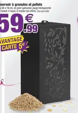 Bazarland Servoir a granules et pellets offre