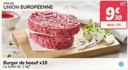 Promocash Burger - de boeuf x10 offre
