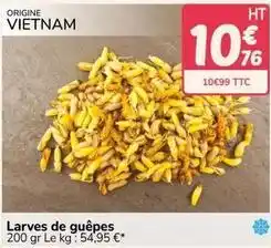 Promocash Larves de guèpes offre