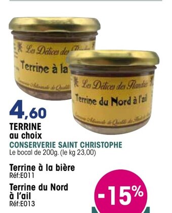 Croque Gel Terrine offre