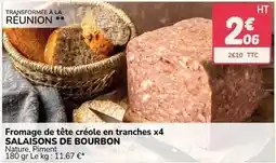 Promocash Fromage de tête créole en tranches x4 offre
