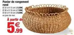 Bazarland Panier de rangement rond offre