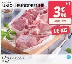 Promocash Côtes de porc offre