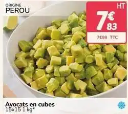 Promocash Avocats en cubes offre