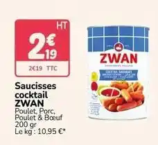 Promocash Zwan - saucisses cocktail offre