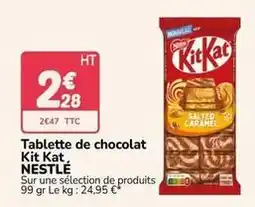 Promocash Nestlé - tablette de chocolat kit kat offre
