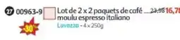 Maximo Lavazza café moulu espresso italien offre