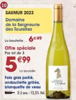 Maximo Domaine de la Seigneurie des Tourelles SAUMUR 2023 offre