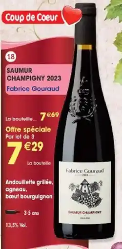 Maximo Fabrice Gouraud SAUMUR CHAMPIGNY 2023 offre