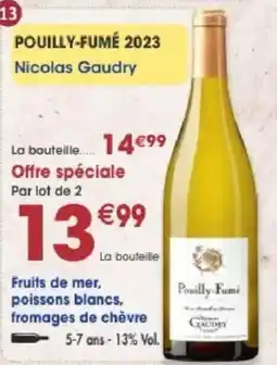 Maximo Nicolas Gaudry Pouilly-Fumé offre