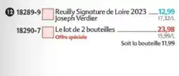 Maximo Joseph Verdier Reuilly Signature de Loire 2023 offre