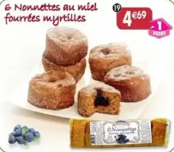 Maximo Nonnettes au miel fourrées myrtilles offre