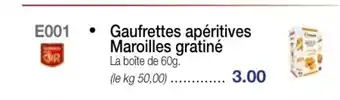 Croque Gel Gaufrettes Apéritives offre
