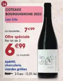 Maximo Les Lilis Coteaux Bourguignons 2023 offre