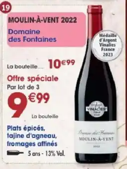 Maximo Domaine des Fontaines MOULIN-À-VENT offre