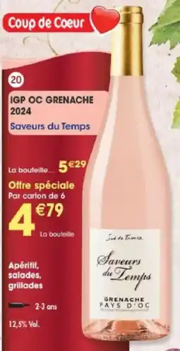 Maximo Saveurs du Temps IGP OC Grenache offre