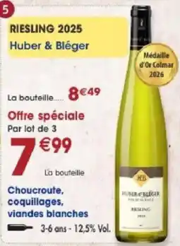 Maximo Huber & Bléger Riesling 2025 offre