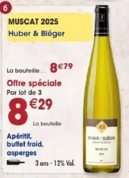 Maximo Huber & Bléger MUSCAT 2025 offre