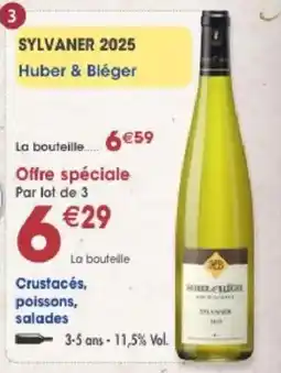 Maximo Huber & Bléger Sylvaner 2025 offre