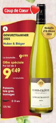Maximo Huber & Bléger Gewurztraminer offre