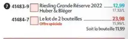 Maximo Huber & Bléger Riesling Grande Réserve 2022 offre