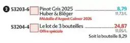 Maximo Huber & Bléger Pinot Gris 2025 offre