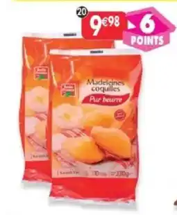 Maximo Madeleines coquilles Pur beurre offre