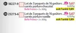 Maximo Belle France carrés parfum chocolat offre