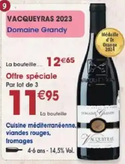 Maximo Domaine Grandy Vacqueyras offre