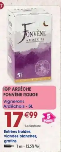 Maximo FONVÈNE IGP ARDÈCHE offre