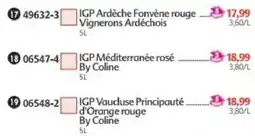 Maximo Vignerons Ardéchois IGP Ardèche Fonvène rouge offre