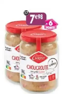 Maximo Charles Christ Choucroute offre