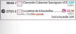 Maximo Chevrotin Cabernet Sauvignon VCE offre