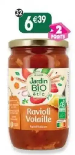 Maximo Jardin Bio Étic Ravioli Volaille offre