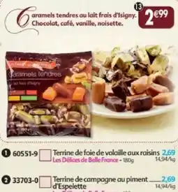 Maximo Les Délices de Belle France Caramels tendres offre