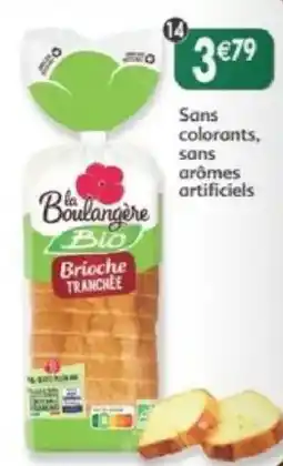 Maximo la Boulangère Bio Brioche TRANCHEE offre