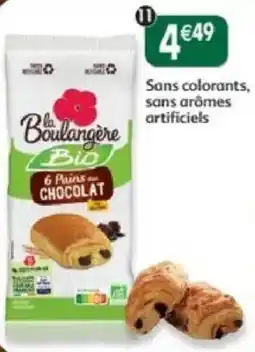 Maximo la Boulangère Bio 6 Pains au CHOCOLAT offre