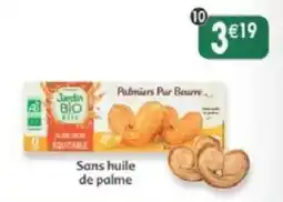 Maximo Jardin Bio Palmiers Pur Beurre offre