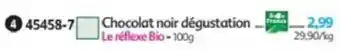 Maximo Le réflexe Bio Chocolat noir dégustation offre