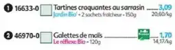Maximo Jardin Bio' Galettes de maïs offre