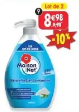 Maximo Maison Net Vaisselle Gel Concentré offre
