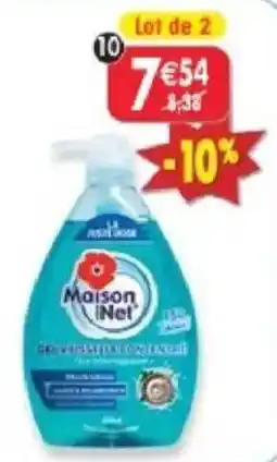 Maximo Maison Net Gel vaisselle concentré offre