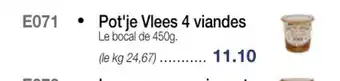 Croque Gel Pot'Je Vlees 4 Viandes offre