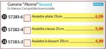 Maximo Novastyl Assiette plate 25cm offre